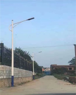 广东河源农村市电路灯项目施工纪实