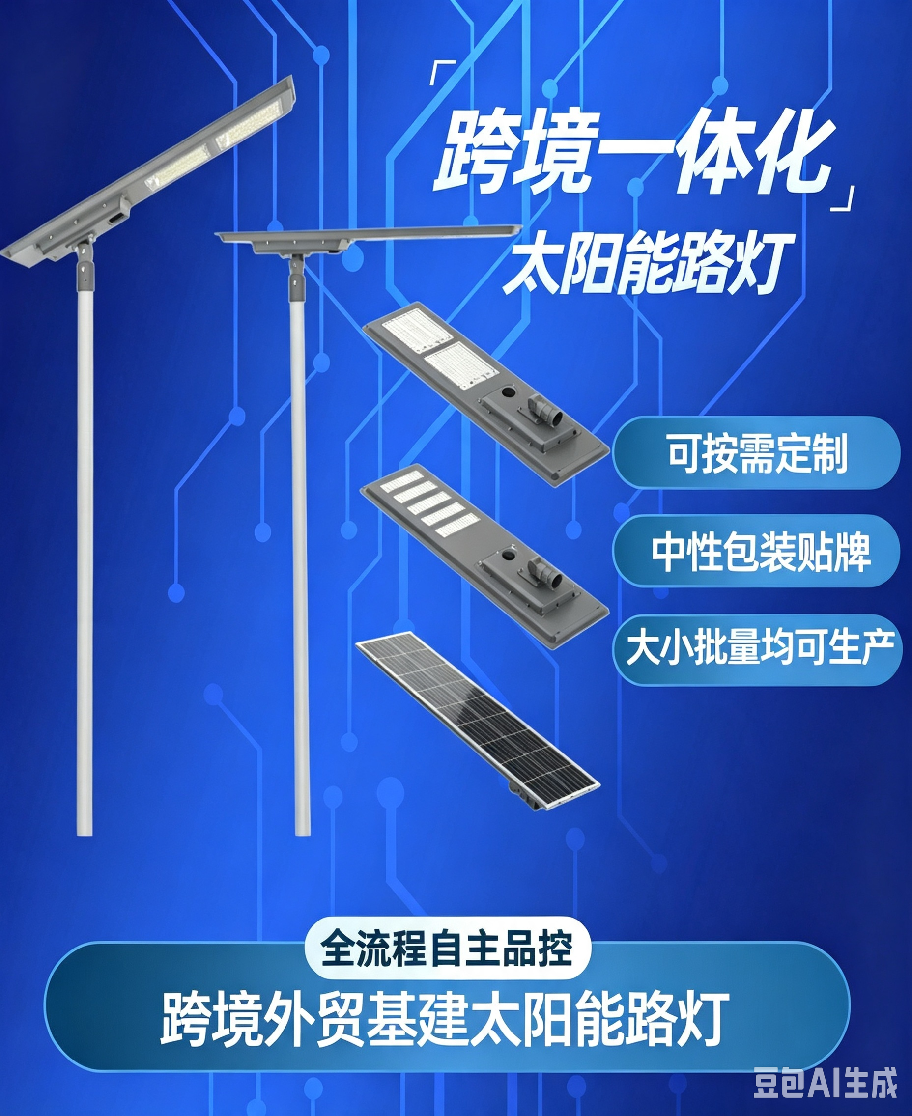 跨境一体化太阳能路灯